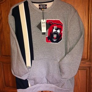 BKYS M and XL Grey Bear B Mens Sweater